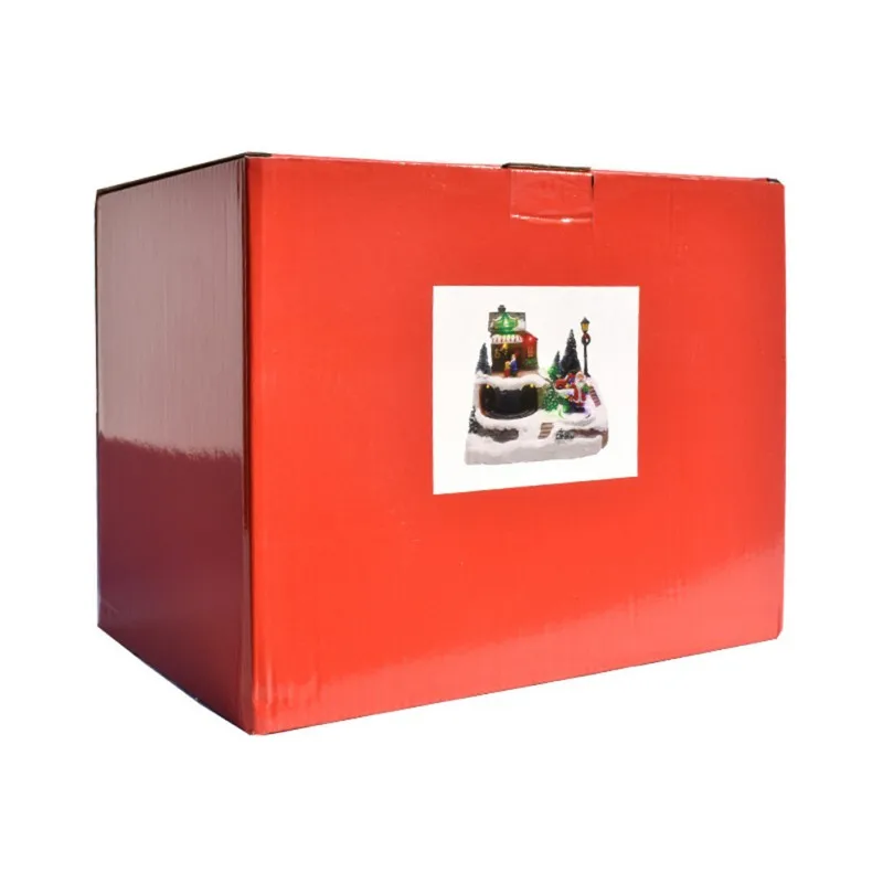 

1 Piece Of Light-emitting Small House Music LED Light-driven Lighting Christmas Resin 18*12*14CM Cm Resin Christma Scene Villag