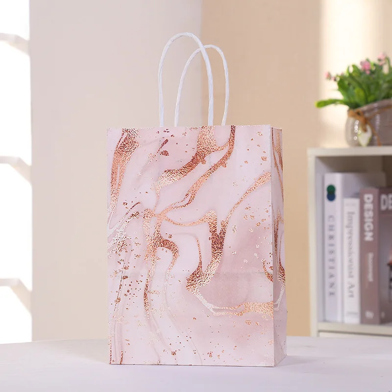 Bolsa de regalo port&aacute;til de 30 piezas, bolsa de papel Kraft para dulces, regalo de fiesta-3