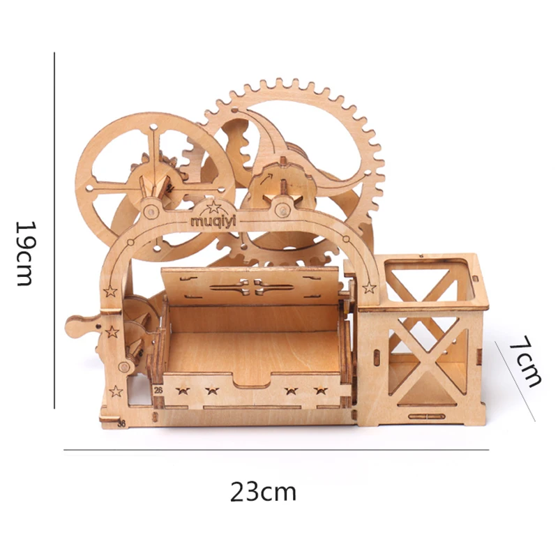 

Wooden DIY Creative 3D Puzzle Game Penholder Storage Box Assembling Puzzles Toys for Children Adult Puzzle Gift 8-11 Years Old