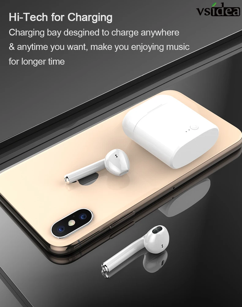 I7s СПЦ Беспроводной наушники-вкладыши Bluetooth бинауральные наушники гарнитура с загрузочной коробки микрофон все Bluetooth планшет для Iphone HUAWE
