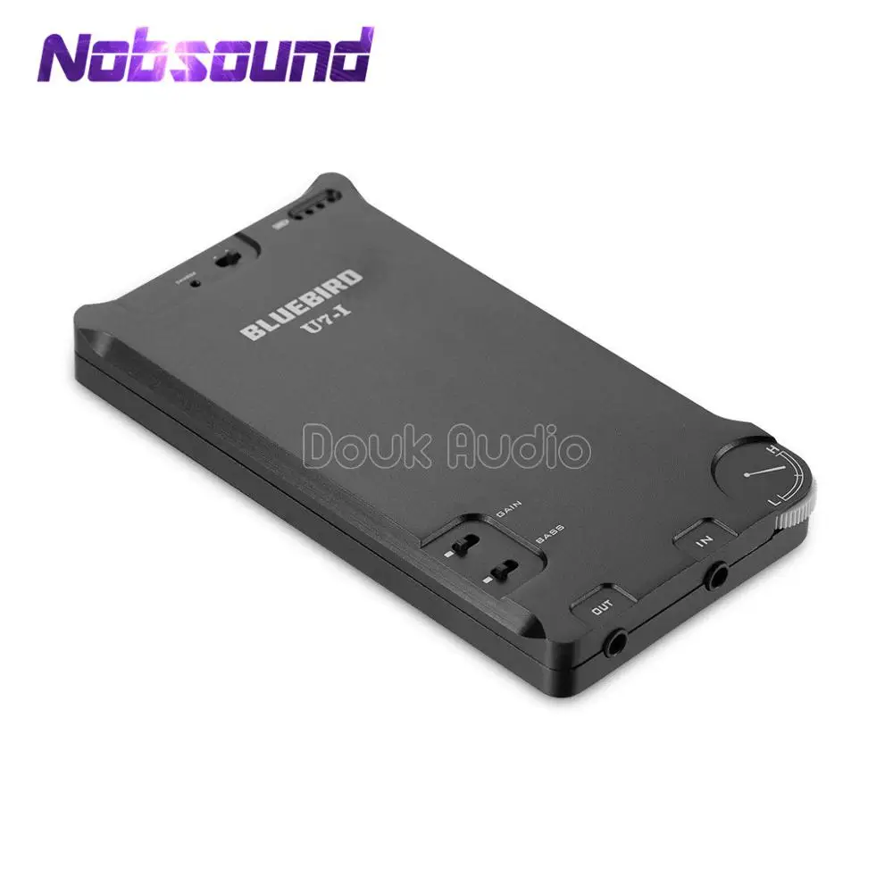 Nobsound мини ультра-тонкий портативный hifi усилитель для наушников стерео усилитель усиления баса черный и серебристый