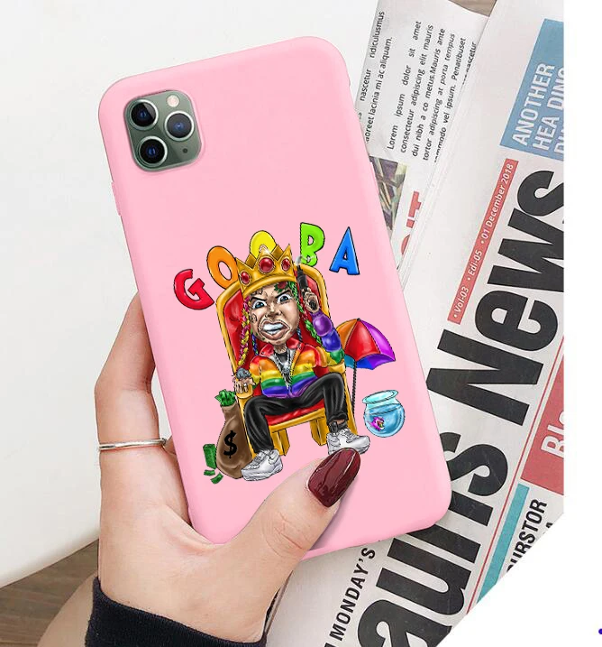 Цветной телефонный чехол 6IX9INE GOOBA для iphone 6/6s 6Plus/6SPlus 7 / 8 7Plus/8Plus X XS XR XSMax 11pro |