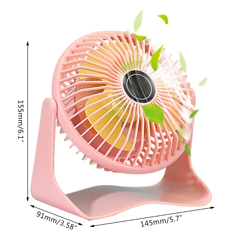 

Three-Speed Adjustable Mini USB Leafless Household Rechargeable Mini Fan Suitable For Home Office Outdoor