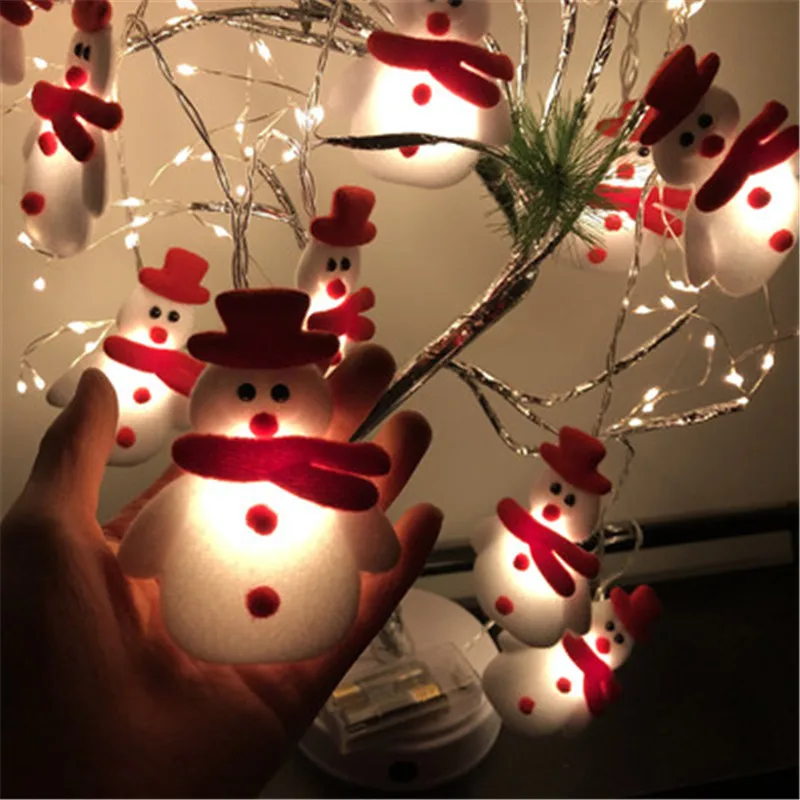 

1.8M 10LED Snowman Christmas Tree LED Garland String Light Christmas Decoration for Home 2021 Christmas Ornaments Natal New Year