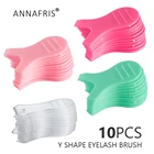 10 шт., силиконовые мини-гребни для наращивания ресниц