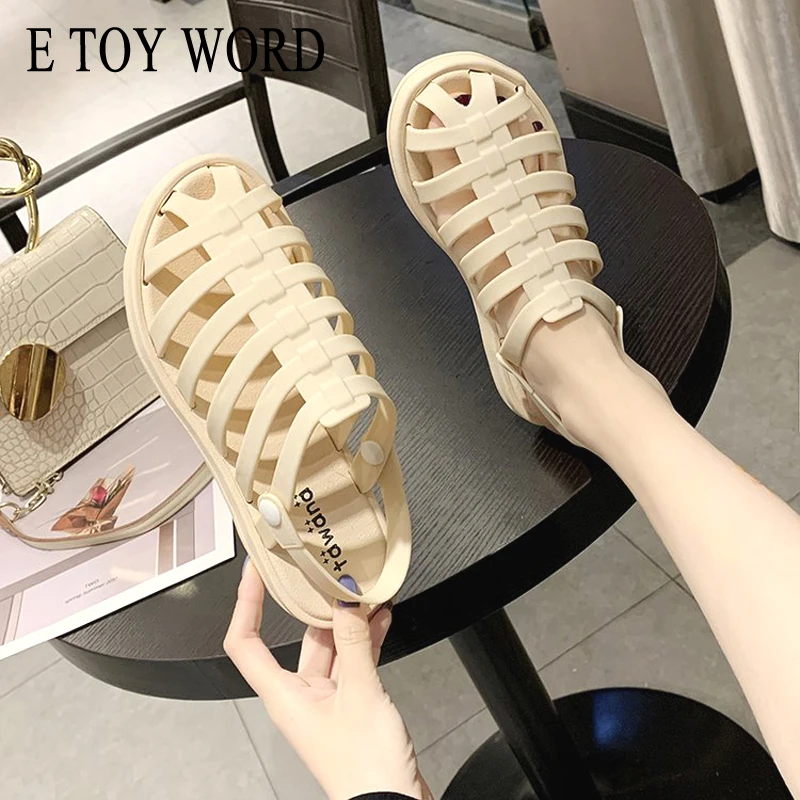 E TOY/обувь с дырками женские сандалии Летняя Нескользящая пластиковая пляжная