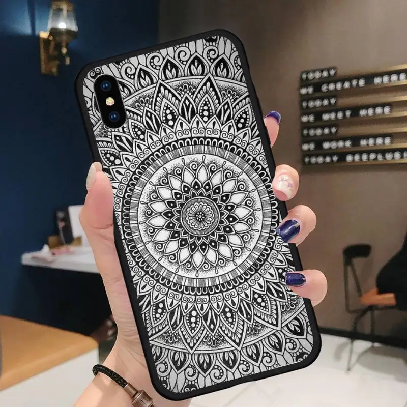 

Mandala high quality mobile Phone Case for iPhone 11 12 pro XS MAX 8 7 6 6S Plus X 5S SE 2020 XR