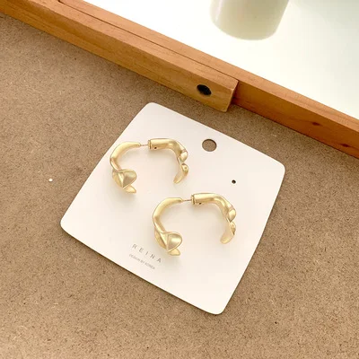 HUANZHI 2019 Новый дизайн Геометрические неправильные золотые серебряные