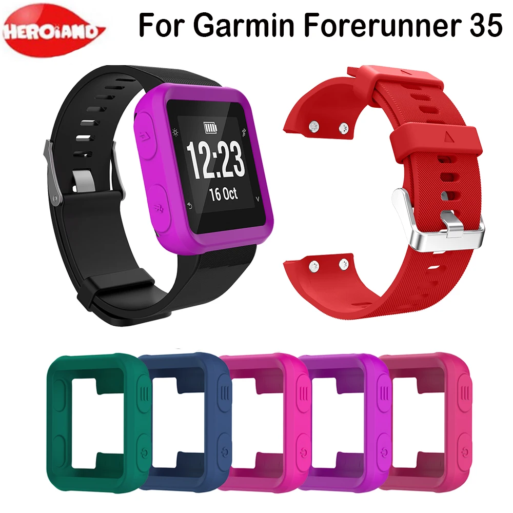 Для Garmin Forerunner 35 сменный ремешок мягкий для Смарт часы защитный чехол спортивный