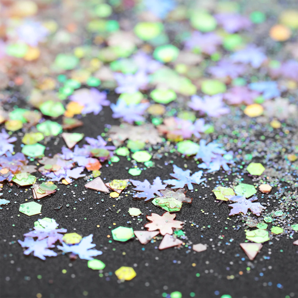 Голографические хлопья для ногтевого дизайна сделай сам в виде бабочки и