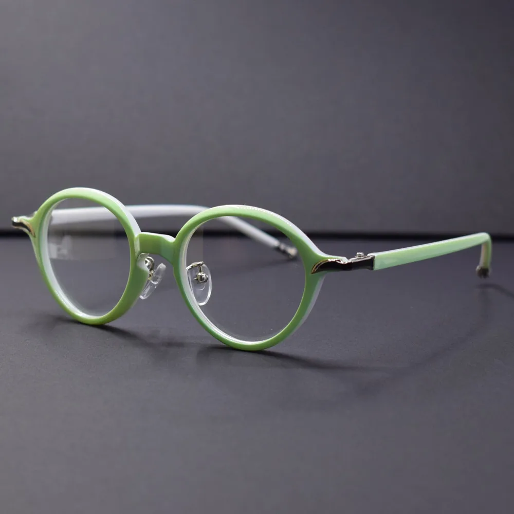 

Retro Fashion Oval Glasses Clear non prescription Computer Men's Women's Eyeglass Frames Full Rim Optical Rx able Eyewear