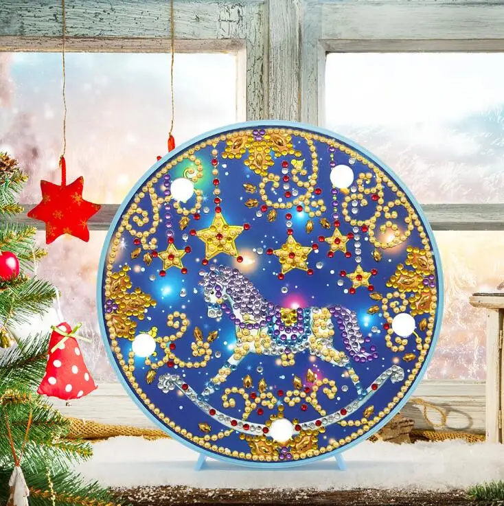 Новая лампа DIY светодиодный ночник с алмазной росписью рождественское животное Пингвин вышивка крестиком специальная форма свадебное украшение