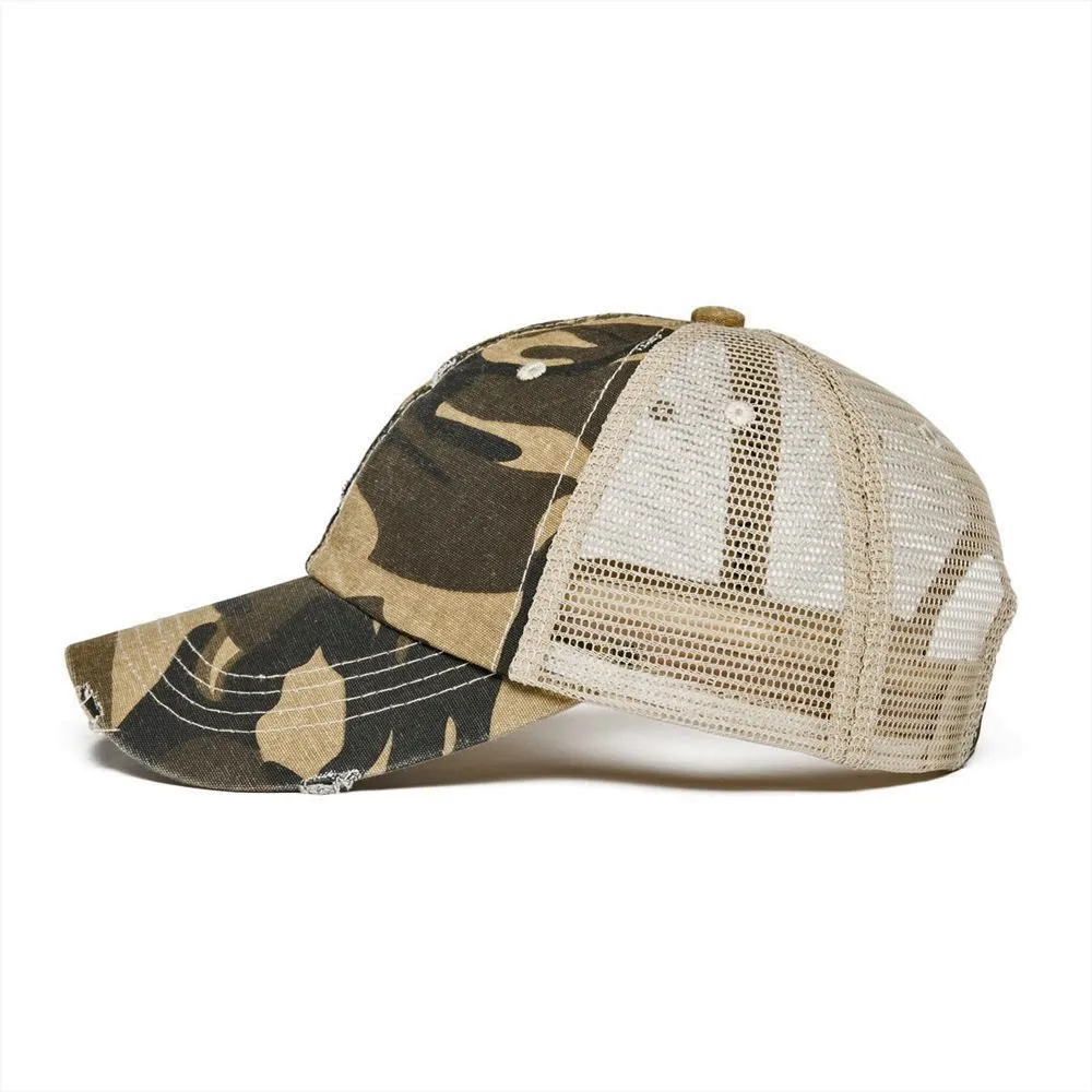 Мужская бейсбольная Кепка VOBOOM зеленая камуфляжная кепка с полусетчатой головкой