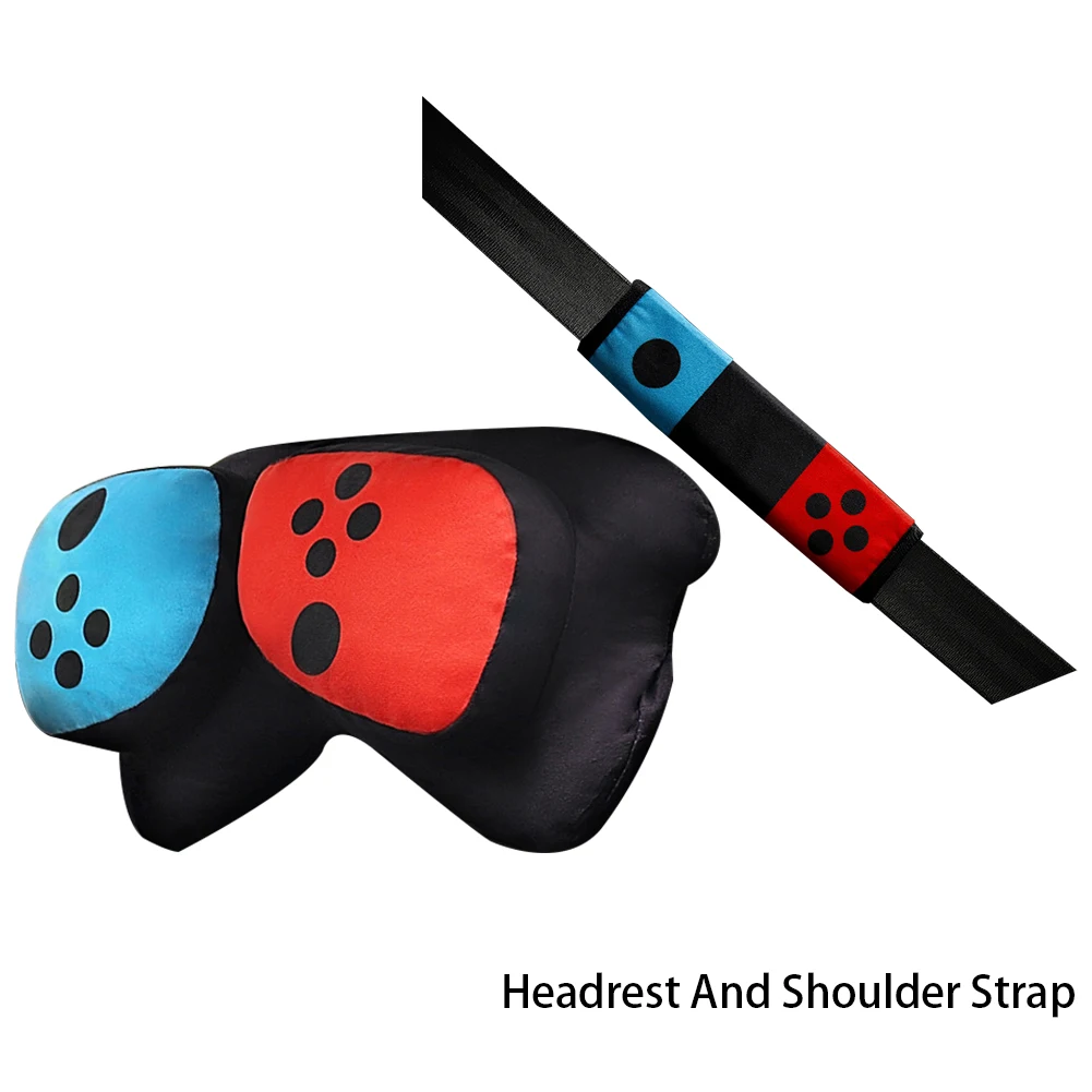 

Headrest Comfortable Short Plush Home Soft Office Car Pillow Stuffed Accessories Shoulder Strap Travel Fashion Auto Interior