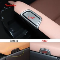 tonlinker interior armrese handle cover case stickers for lexus ux200 260h 2019 car styling 2 pcs stainless steel cover stickers