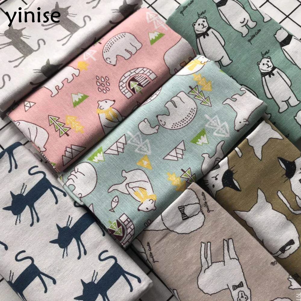 

LINEN Cotton Fabric For Clothing Quilting Twill Fabrics Cloth DOG DIY Sofa BAG Curtain Tablecloth Cushion CRAFT SEWING Materials