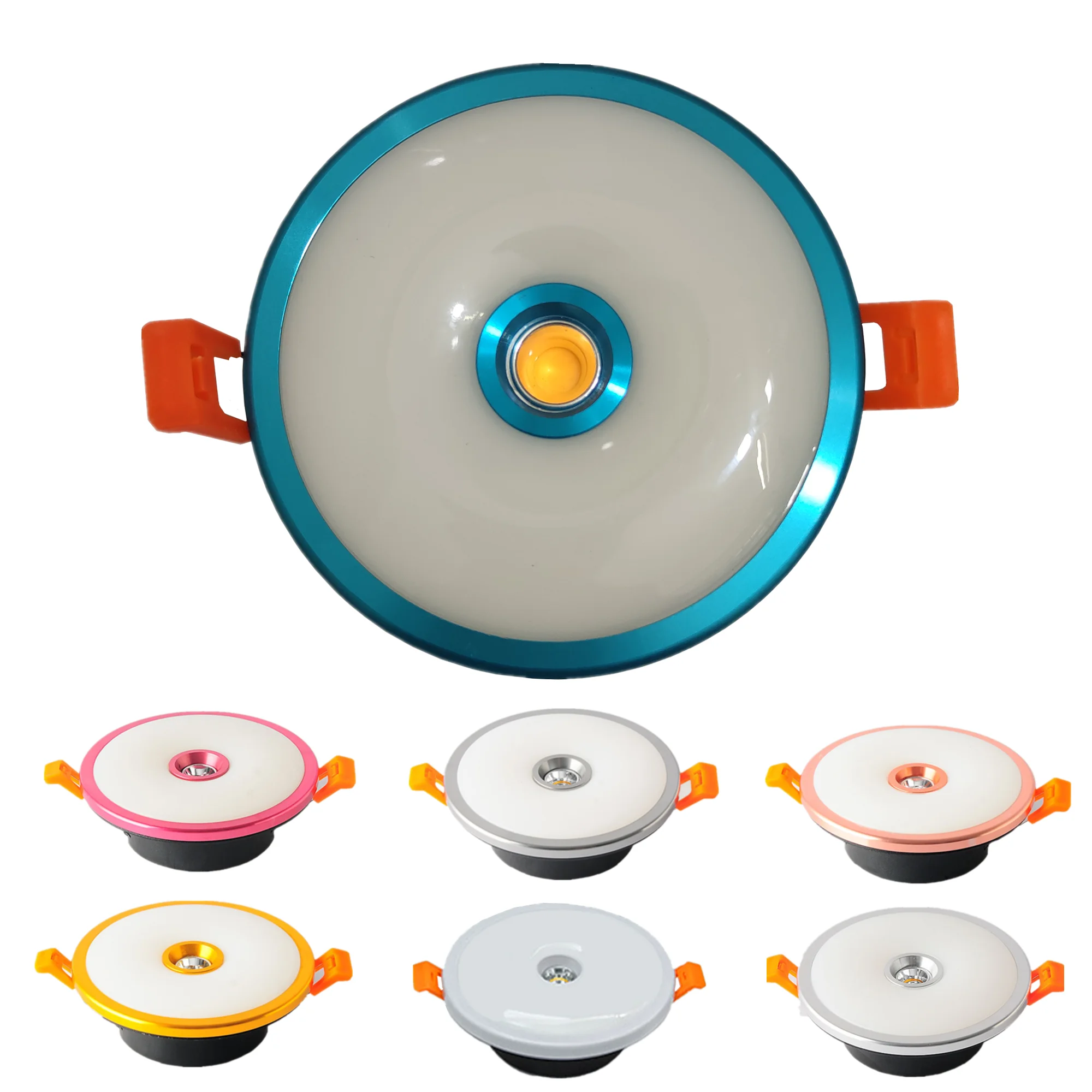 

Ultra Thin Round/Square LED Panel Light 9W 18W 24W 36W Ceiling Lamp Recessed Downlight AC 220V open hole adjustable