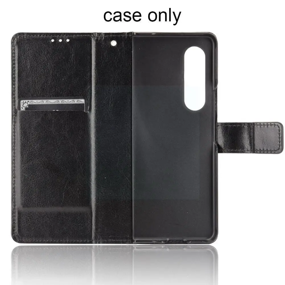 

PU Leather Edge Simplicity Leather Flip Cover Wallet Case For Samsung Z Galaxy Flod 3 Stand Bag Phone Cases For Samsung Z F W3W3