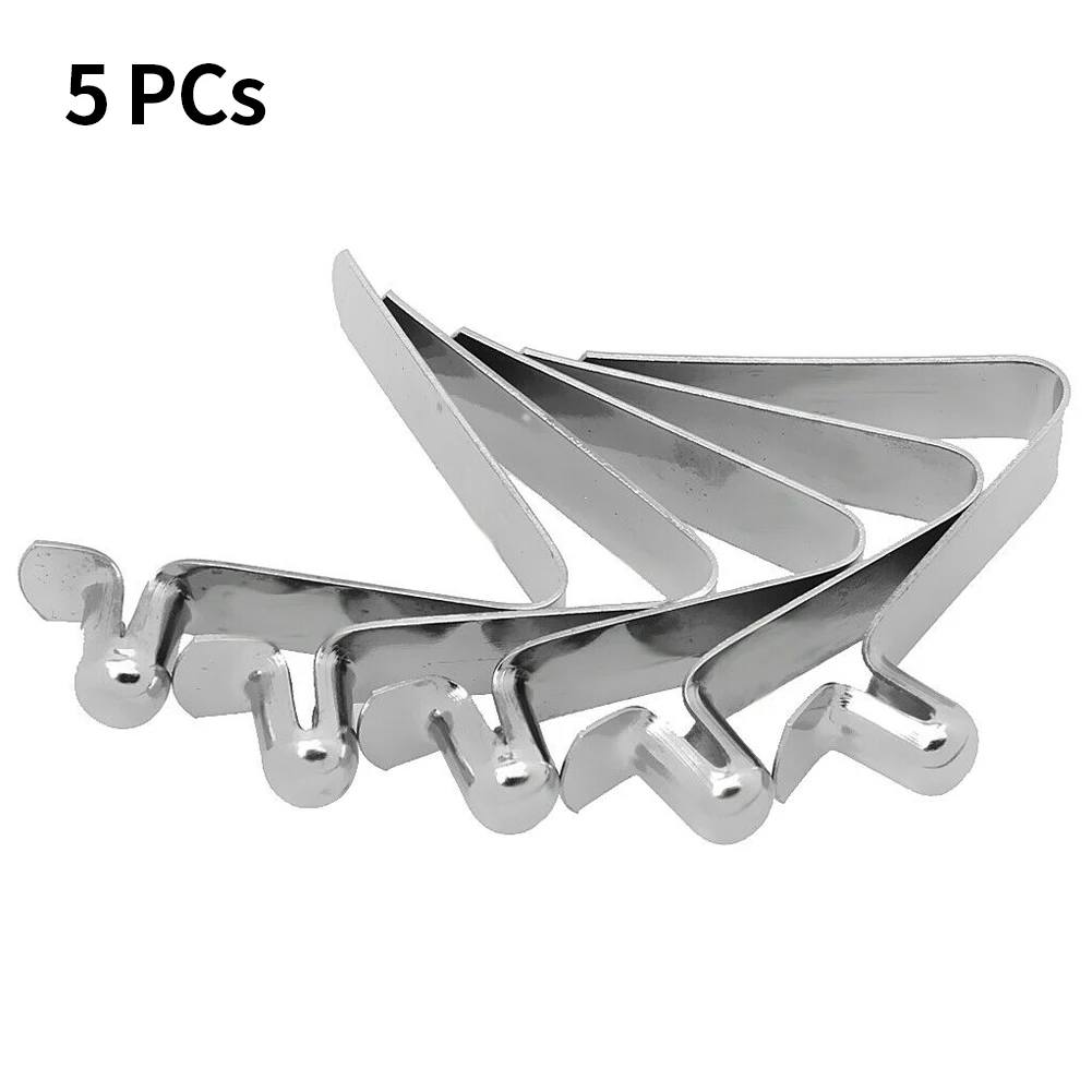 

5pcs Single Button Telscopic Tube Tent Pole Steel Durable Rowing Caravan Snap Locking Kayak Paddle Spring Clip Awning Push Clamp