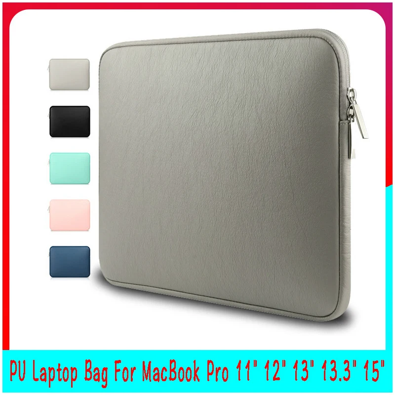 пу сумка для ноутбука macbook pro 13 15 air 11 12 133