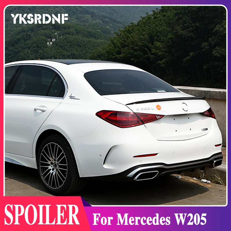 

Задний спойлер YKSRDNF для Mercedes Benz W206 C-class 2020 2021 2022, материал АБС, грунтовка, цвет автомобиля