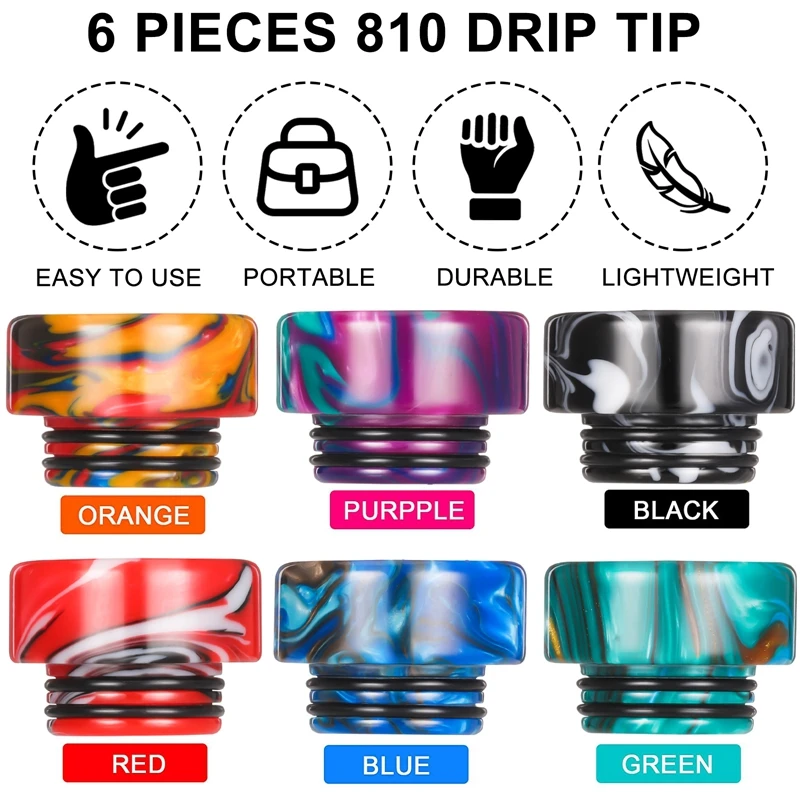 

Мундштук для сигарет TFV8 TFV12 TFV12 Prince TFV16, 810, 6 шт.