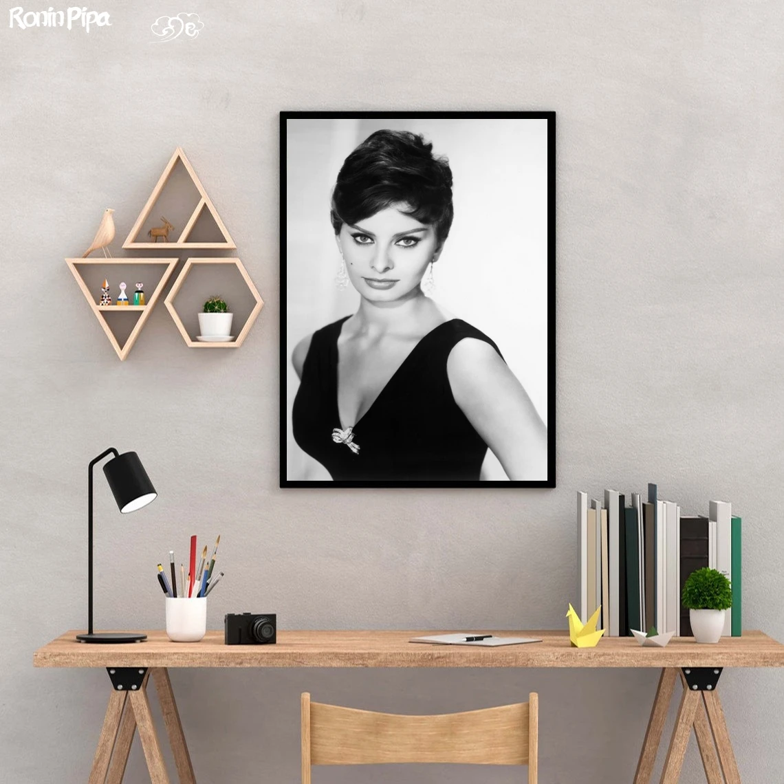 

Sophia Loren Star Poster Art Print Canvas Painting Wall Pictures Living Room Home Decor (No Frame)