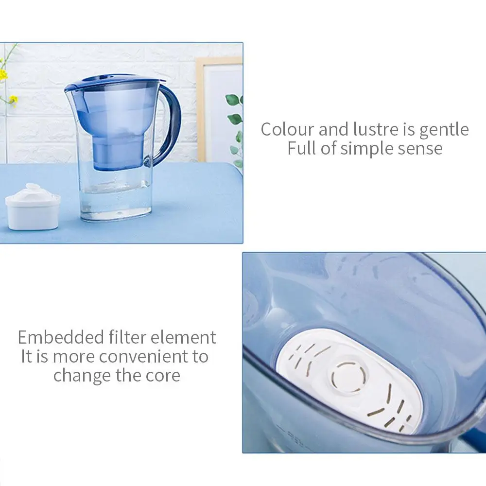 

ABS 2.5L water bottle Home Filter Kettle Healthy Pure Water Pitcher Teapots Effective Water Purifier Restaurant Kitchen Drinking