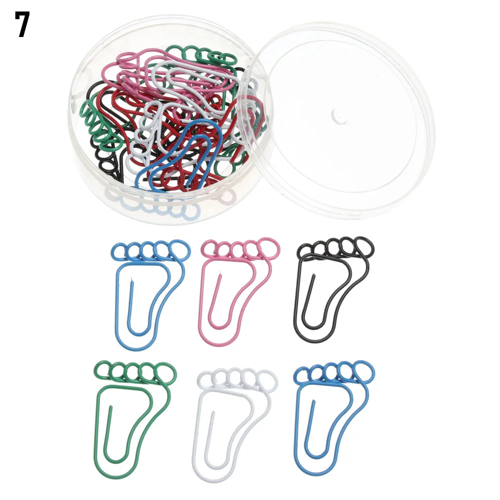 Металлические зажимы для бумаги в виде милых животных 20 шт. металлические