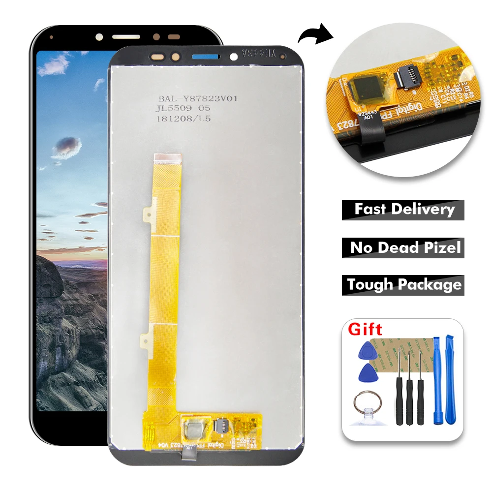 ЖК дисплей 5 дюйма дигитайзер сенсорного экрана в сборе для Alcatel 1S (2019) OT5024 5024 5024D