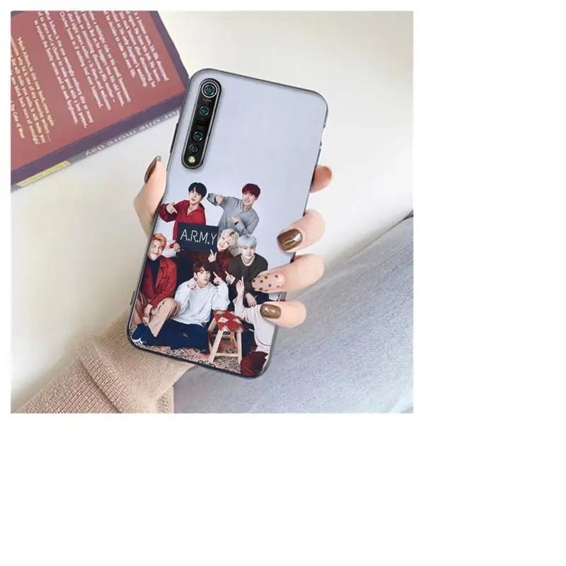 

ZFGHSHYQ KPOP Boys Painting Etui Shell Phone Case For Xiaomi 8 9 Se 10 10pro Note 2 3 10 MIX2 S MAX2 3 F1 5X