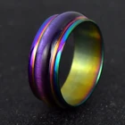 Разноцветные кольца для настроения из нержавеющей стали, шириной 6 мм, умное ювелирное изделие для женщин и мужчин, кольца для пар, хороший подарок, оптовая продажа