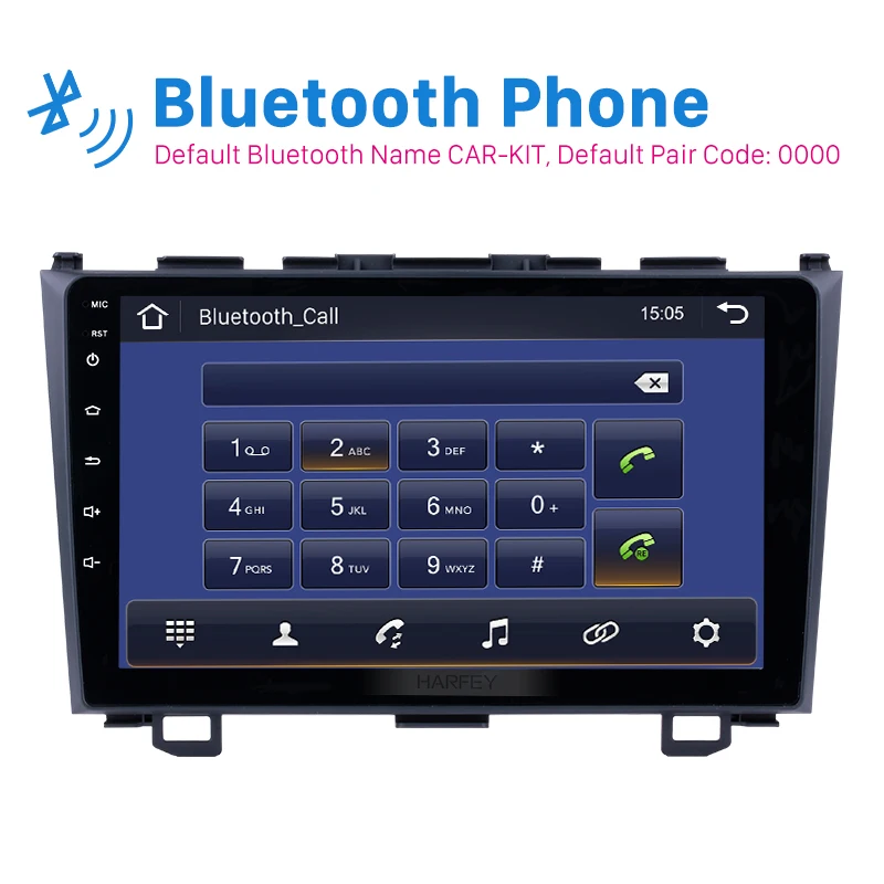 Harfey Android 9 0 GPS навигация автомобильное радио для 2006 2007 2008 2011 Honda CRV дюймовый