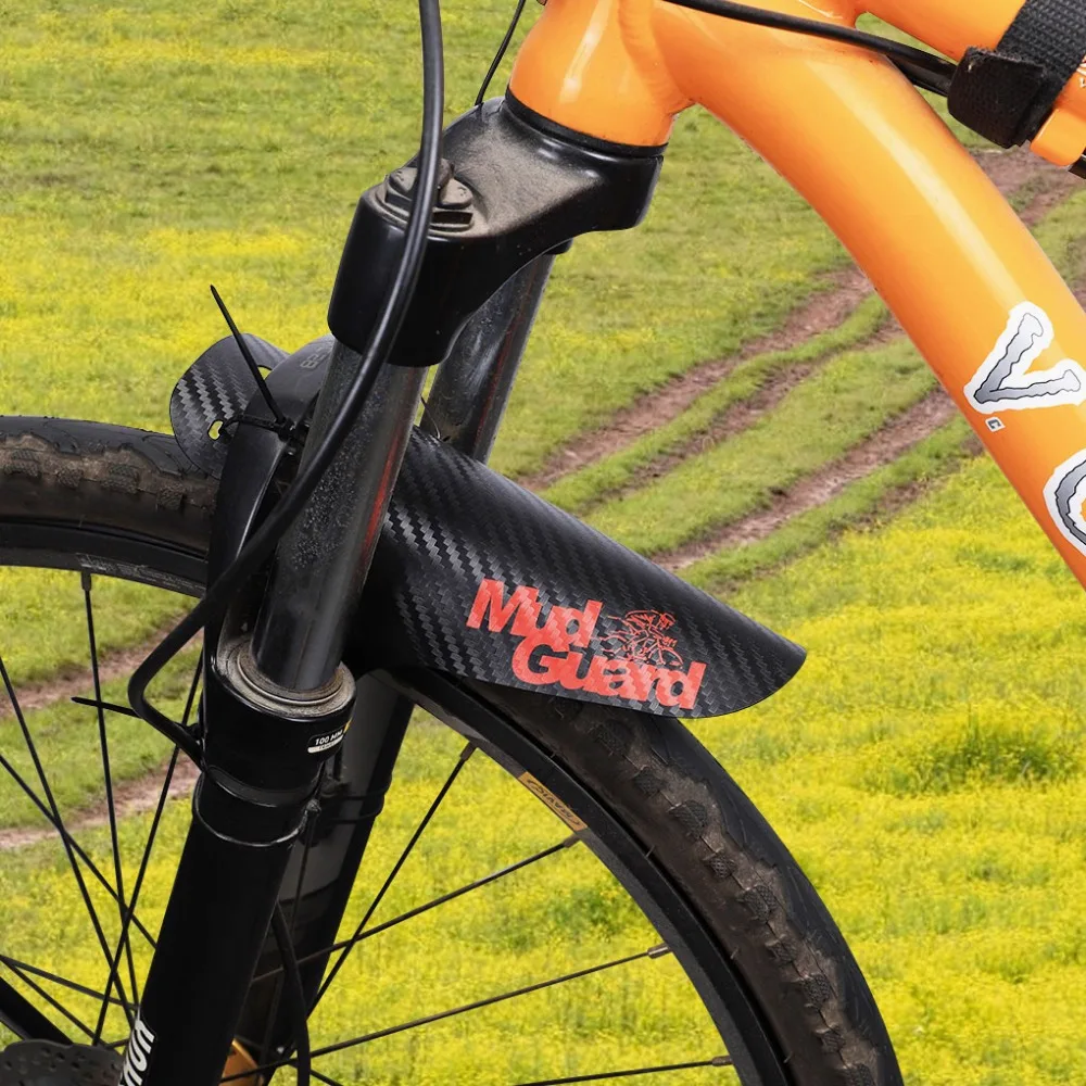 Błotniki rowerowe 8 kolorowe przednie/tylna opona koła błotniki z włókna węglowego błotnik MTB Mountain Bike kolarstwo szosowe Fix Gear