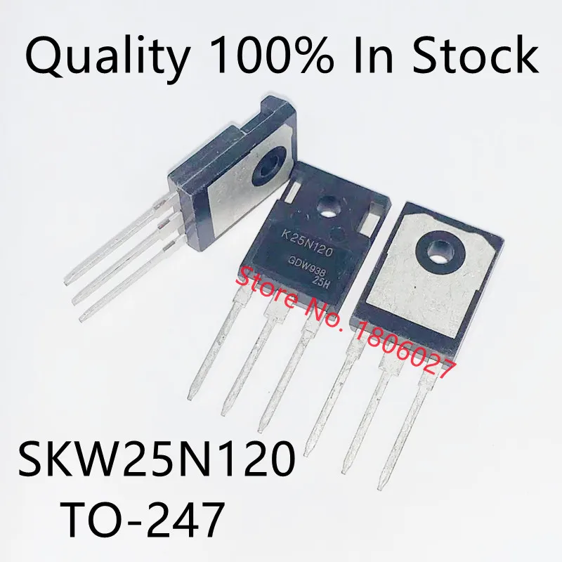 

5PCS/lot K25N120 SKW25N120 TO-247 1200V 25A Spot hot sale