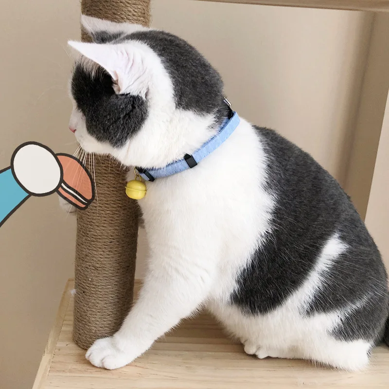 

Pet cartoon collar dog cat bell lovely adjustable necklace