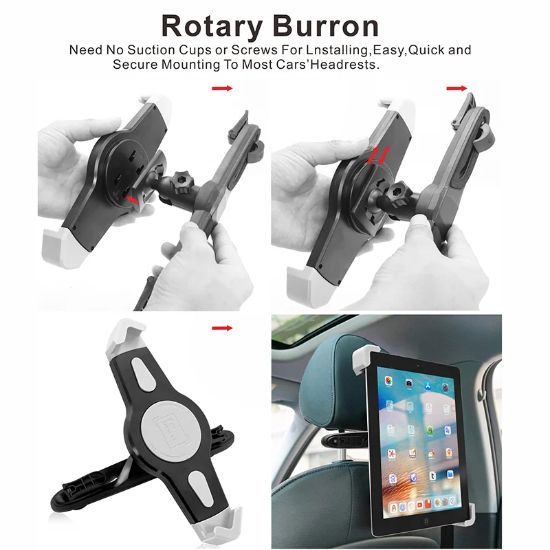 2019 Car Seat Headrest Tablet Holder Stand Universal Rear Fitting Mount for 7-10 Inches Tablets CSL88 | Автомобили и мотоциклы