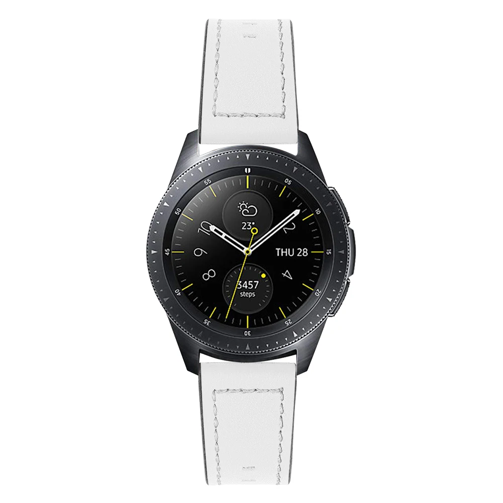 Ремешок ручной работы из воловьей кожи для Samsung Galaxy Watch Active Gear Sport S2 S3 42/46 мм