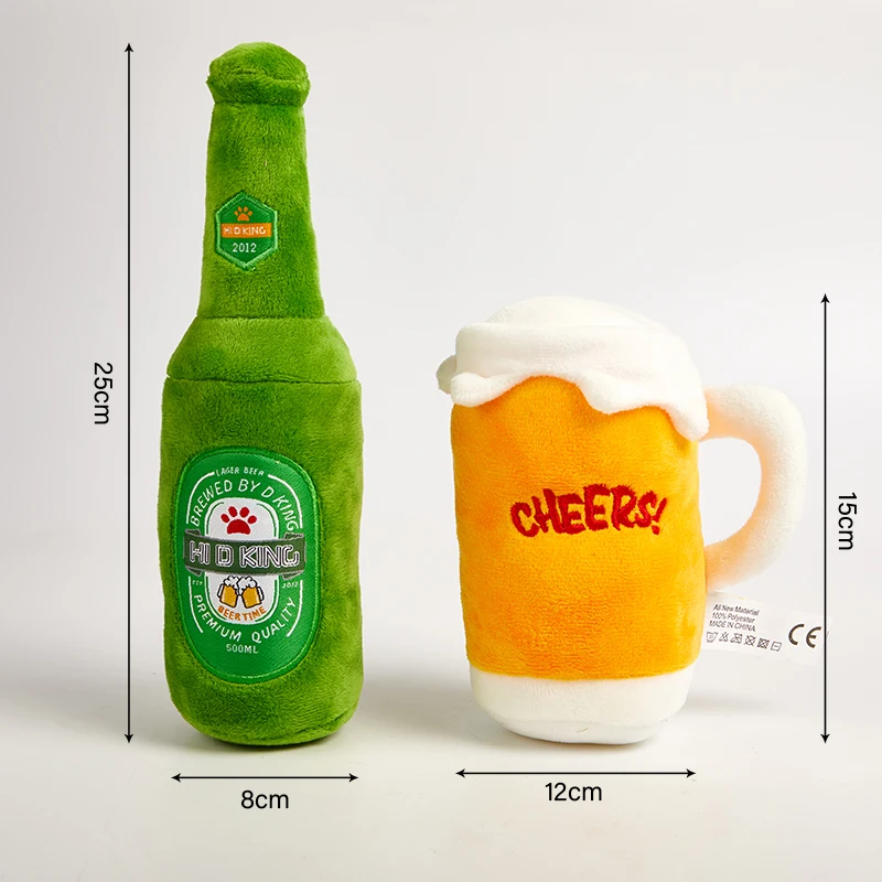 Плюшевые игрушки для собак пищащие кости устойчивые к укусам чистые жевания