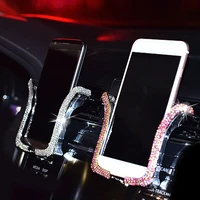 universal car phone holder with bing crystal rhinestone car air vent mount clip cell phone holder for iphone samsung car holder