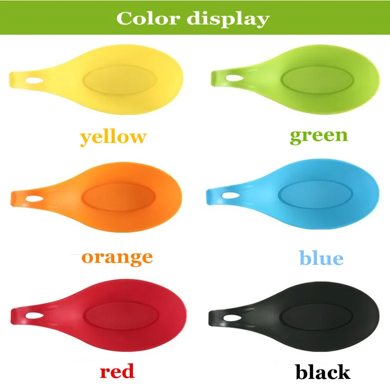 

Kitchen Tools Accessories Silicone Spoon Mat,Spatula European Style Spoon Pad For Kitchen Gadget Kitchen Goods 5Z-CF419