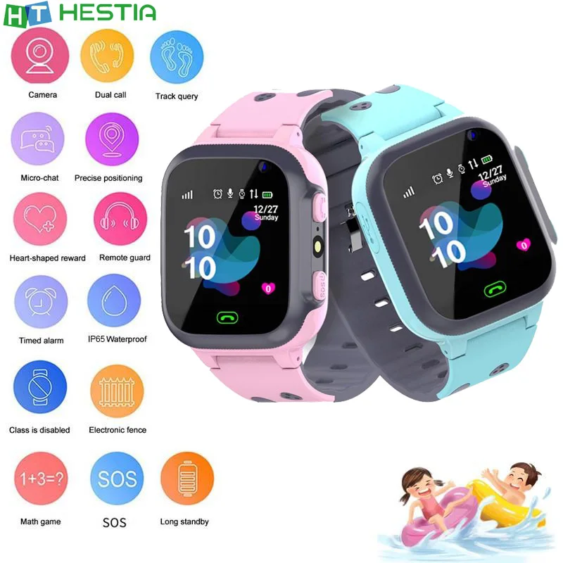 Детские умные часы A29 водонепроницаемые 2G SIM LBS позиционирование кнопка SOS защита