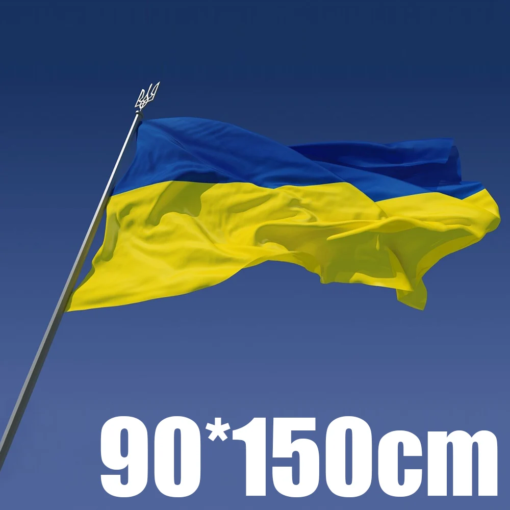 

1pc 90*150cm 3*5 feet Large Flag Of Ukraine Ukrainian Flag National Flag