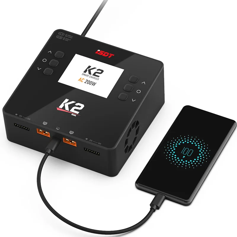 isdt k2 ac 200 вт dc 500 вт 2 двухканальный бал