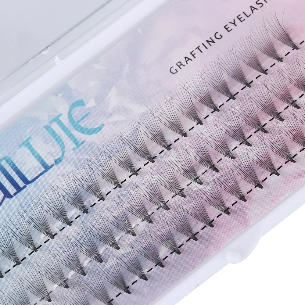 60 кластерных объемных вееров Индивидуальные Накладные ресницы без узелков