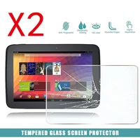 2pcs tablet tempered glass screen protector cover for google nexus 10 tablet computer anti scratch explosion proof screen