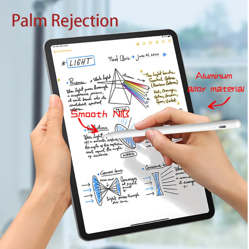

Upgraded Stylus Pencil with Palm Rejection & Tilt Sensor, for Apple iPad Pencil 2 1 for (2018-2021) iPad Pro 11 12.9,Air 3 4