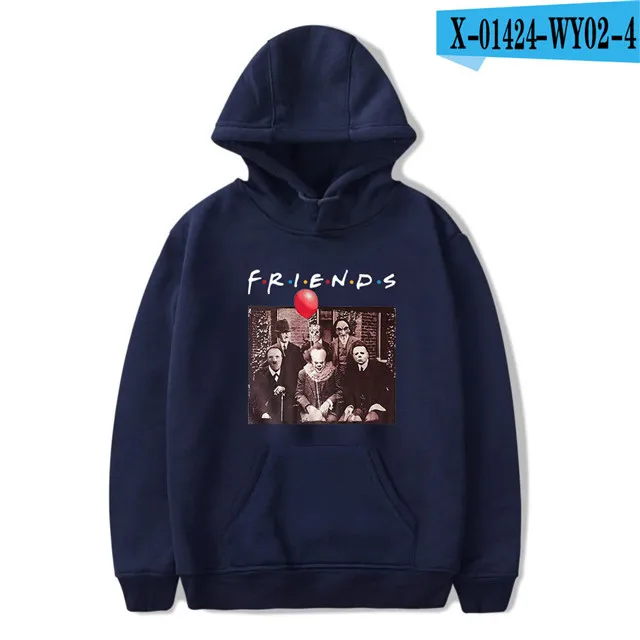 navy blue Друзья ТВ Шоу толстовки мужские/женские панк Харадзюку Толстовка Мужская/Женская Осень Зима размера плюс куртки топы повседневная одежда - Цвет: navy blue
