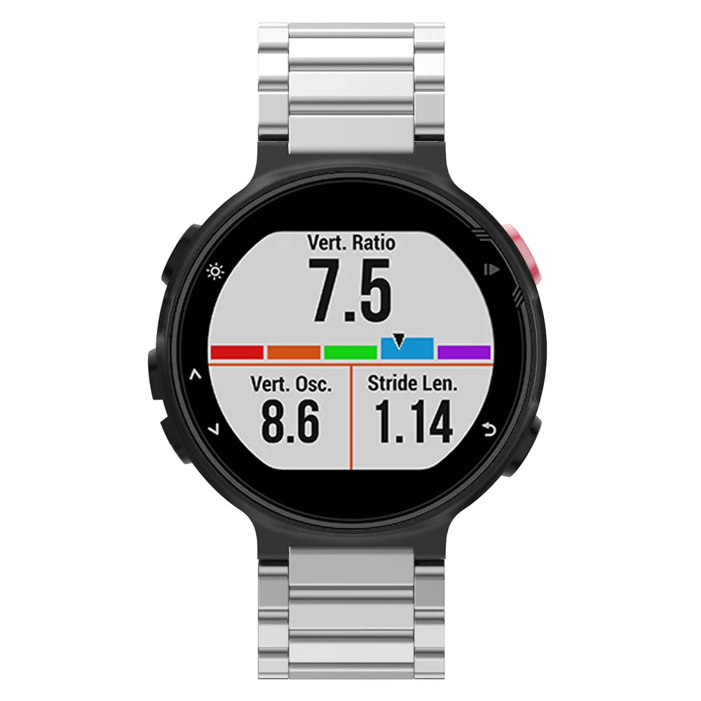 Для Garmin Forerunner 235/220/230/620/630/735XT ремешок из нержавеющей стали Бабочка Пряжка браслет