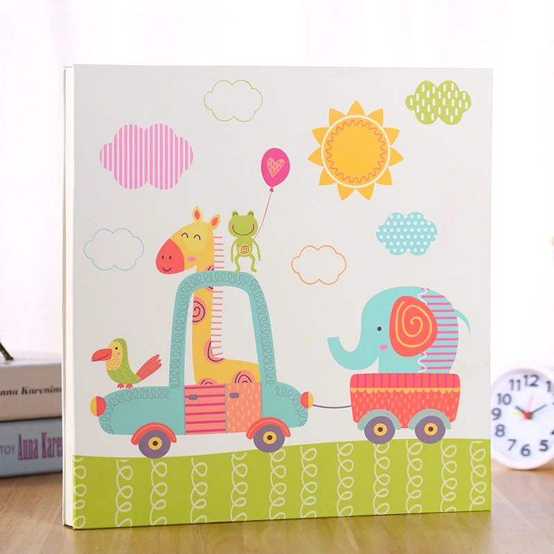 PA26Children's рост ребенка Мемориал Recordbook Diy фотоальбом Большой Ёмкость 30 листов